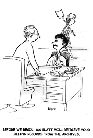 Billing records from the archives - Medical Jokes and Cartoons